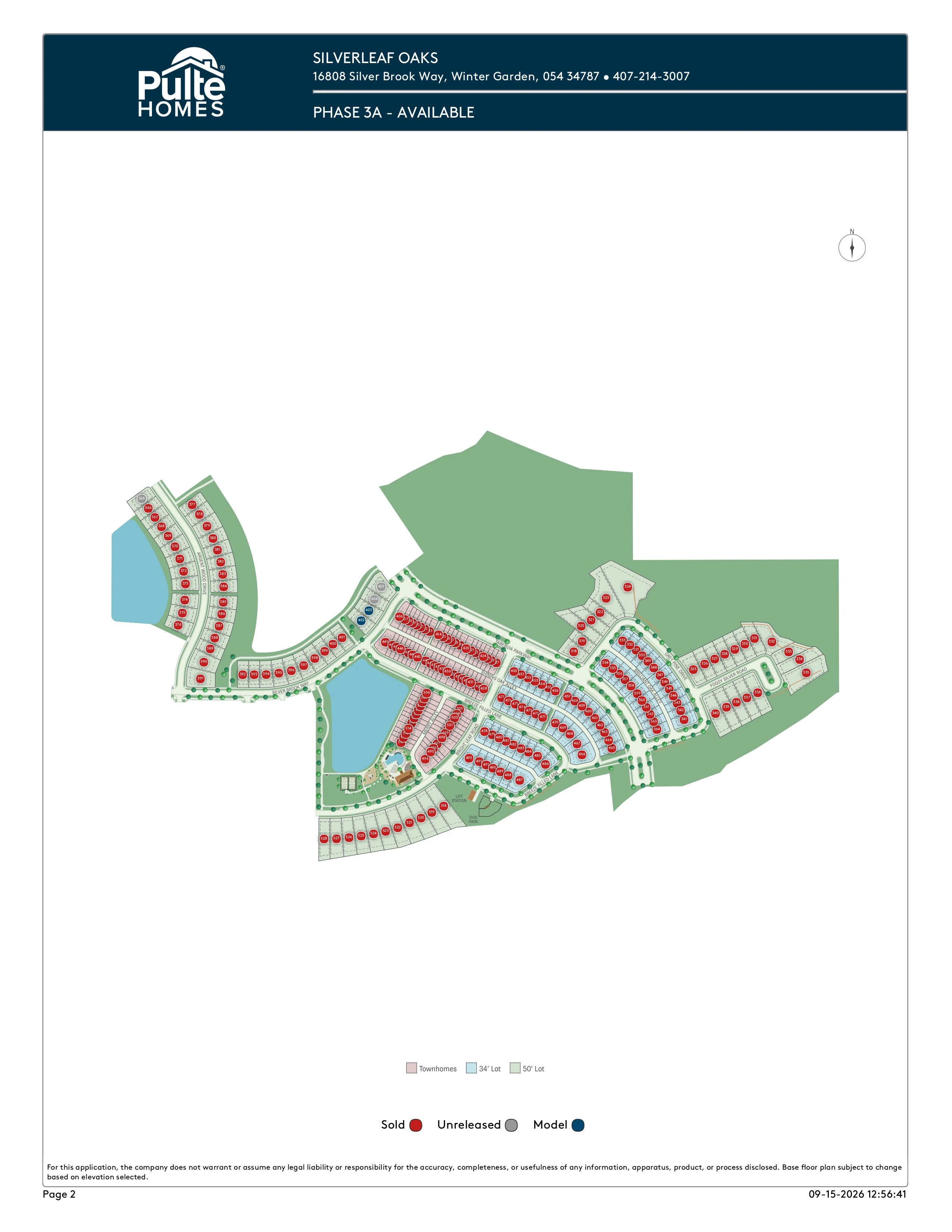 Silverleaf Oaks Siteplan